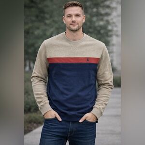 New men’s XL IZOD sweatshirt crew pit 25 length 30